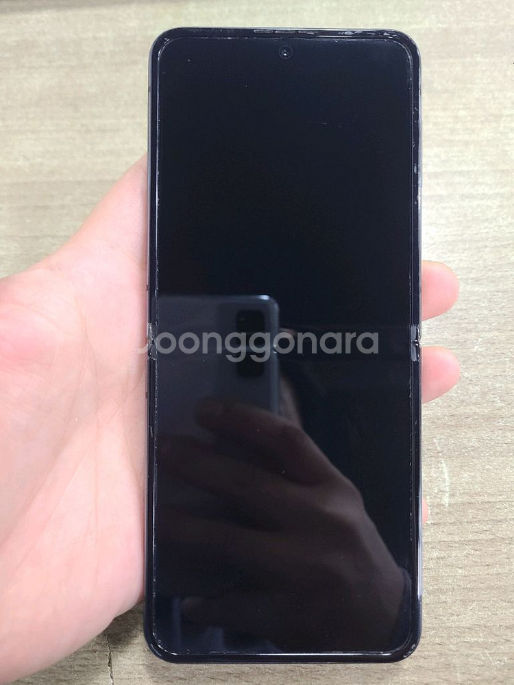 갤럭시플립4 256G 자급제 무잔상 상태굿 중고폰 공기--9