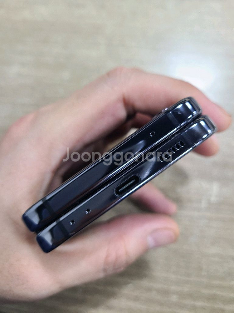 갤럭시플립4 256G 자급제 무잔상 상태굿 중고폰 공기--8