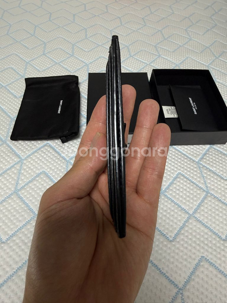 입생로랑카드지갑 모노그램 남녀공용--5