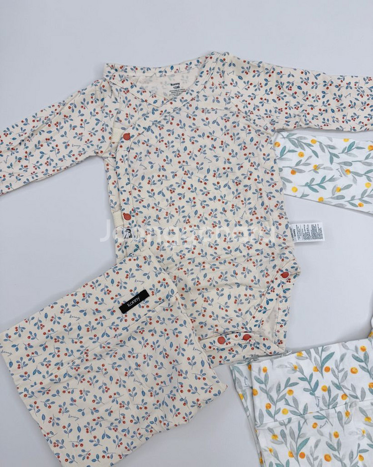 코니 밤부 바디수트 & 레깅스 세트 12m--1