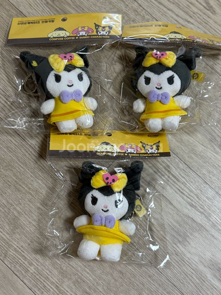 미개봉 한국 한정 컴포즈 산리오 쿠로미 키링 개별 가격--0