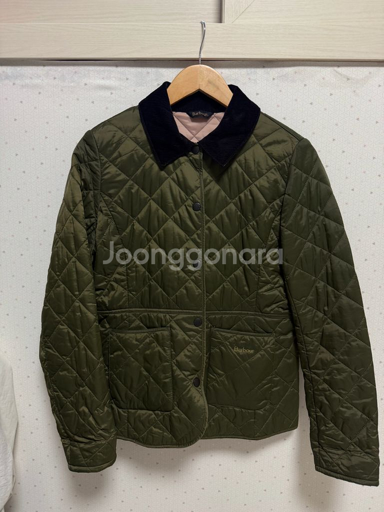 바버 데브론 퀄팅 자켓 LQU1012 (블랙올리브)--6