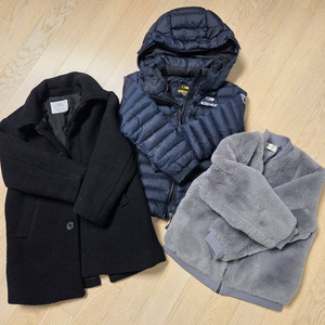 (120)아이더 키즈 경량 패딩&털자켓&자라 롱코트