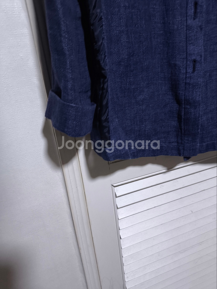 38 아르마니 꼴레지오니 데님 셔츠 노카라--1