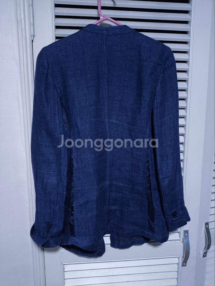 38 아르마니 꼴레지오니 데님 셔츠 노카라--6