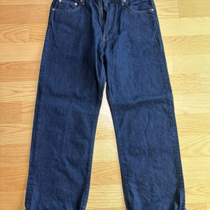 우드비 레귤러 5p 스트레이트 핏 인디고 데님 L 34