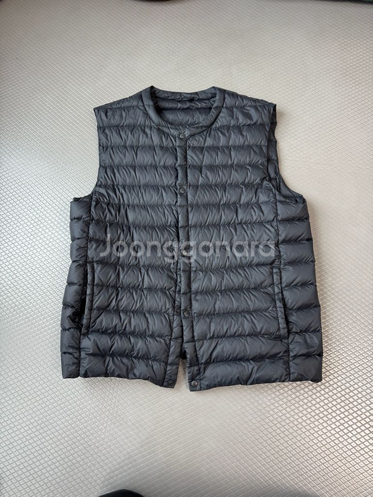 지오다노 경량패딩 조끼 블랙 XL--0