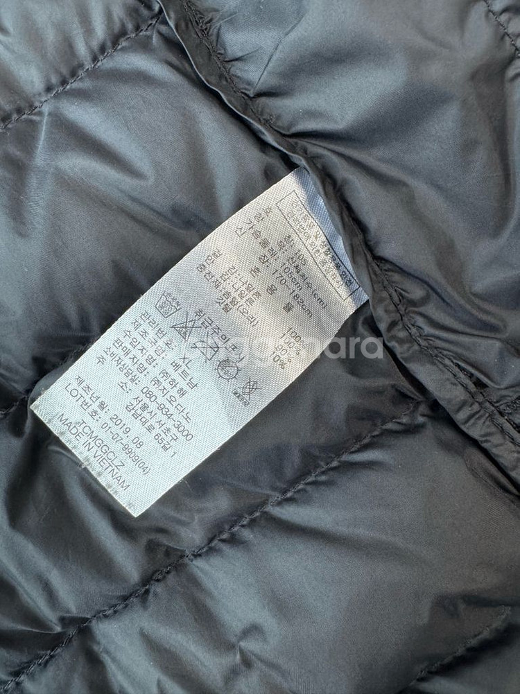 지오다노 경량패딩 조끼 블랙 XL--2