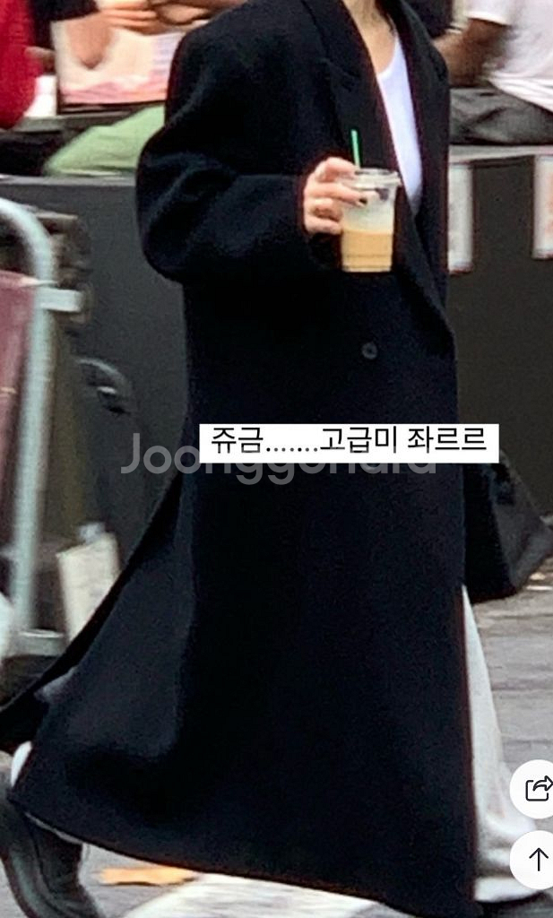 아웃핏 하이알파카코트 블랙--3