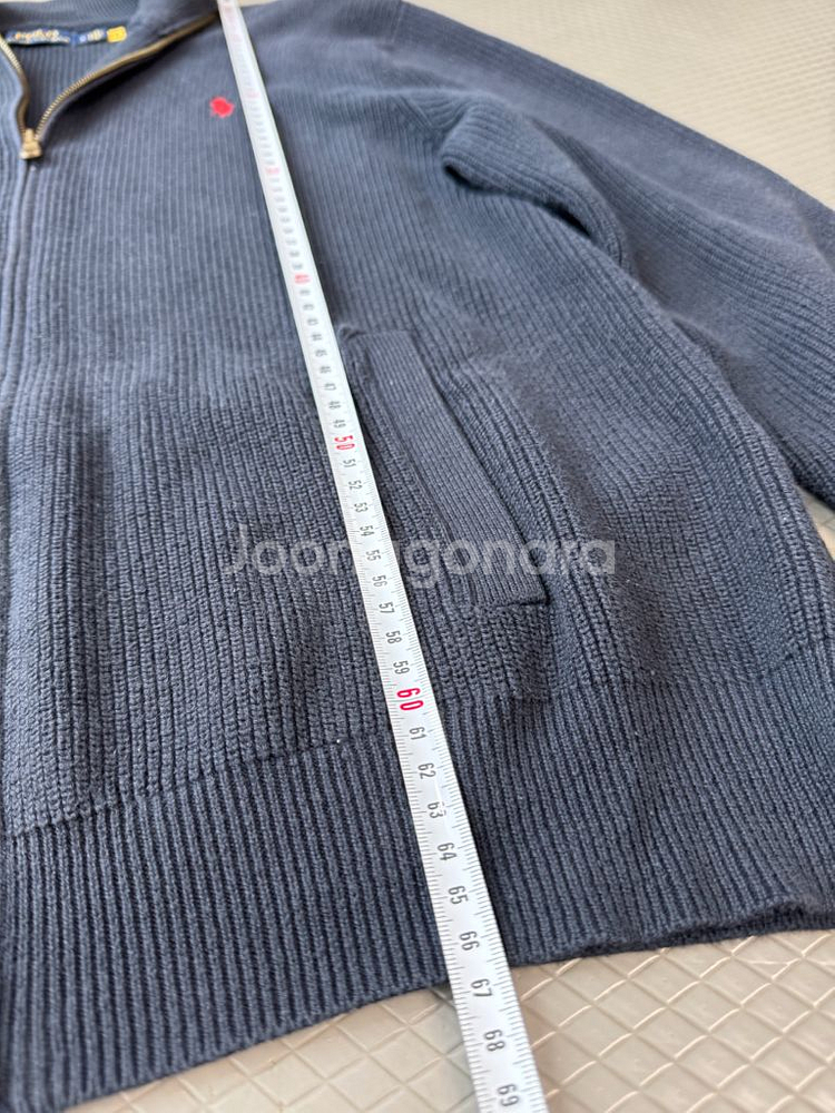 폴로랄프로렌 집업니트 네이비 L--4