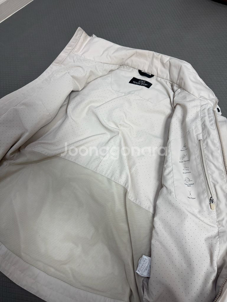 코오롱스포츠 바람막이 크림색 90size--2