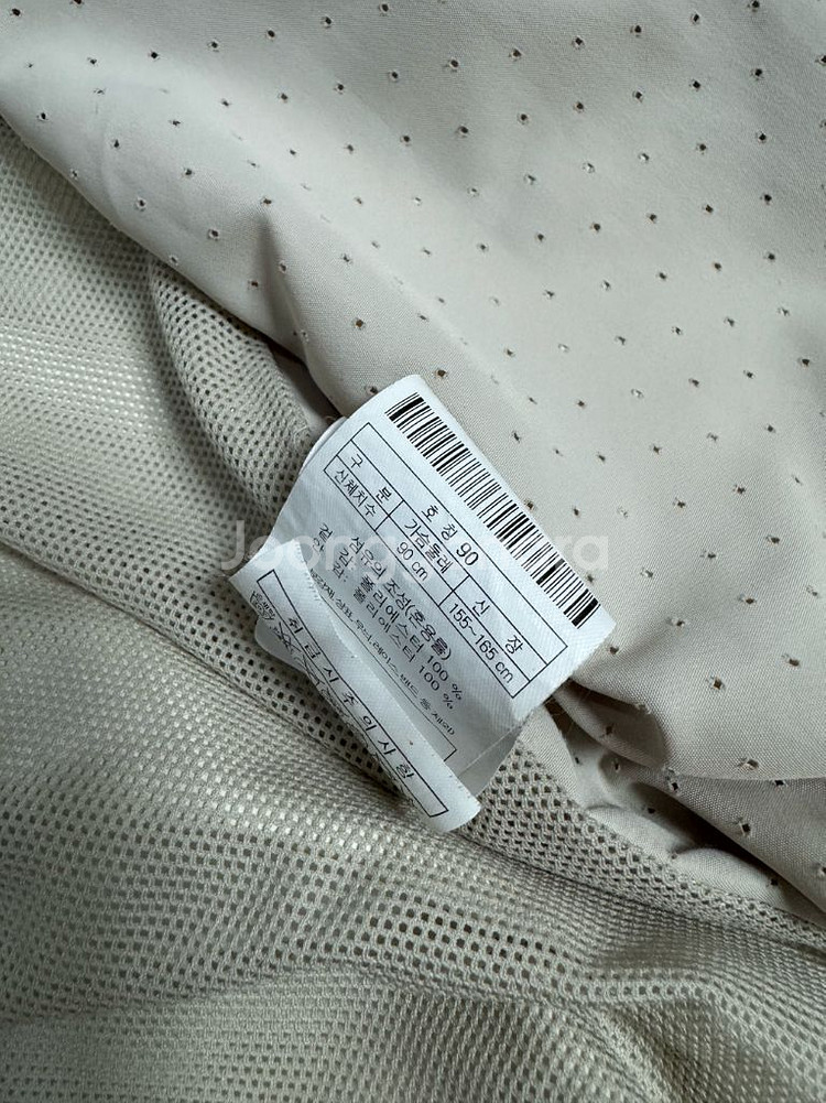 코오롱스포츠 바람막이 크림색 90size--4