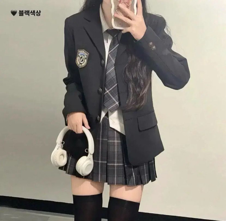 디토st)하이틴 프레피룩 색2종 영국교복 졸업사진 대여 이미지