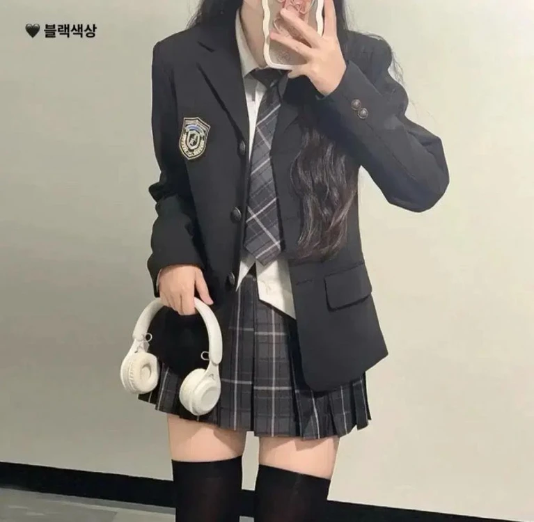 디토st)하이틴 프레피룩 색2종 영국교복 졸업사진 대여 이미지