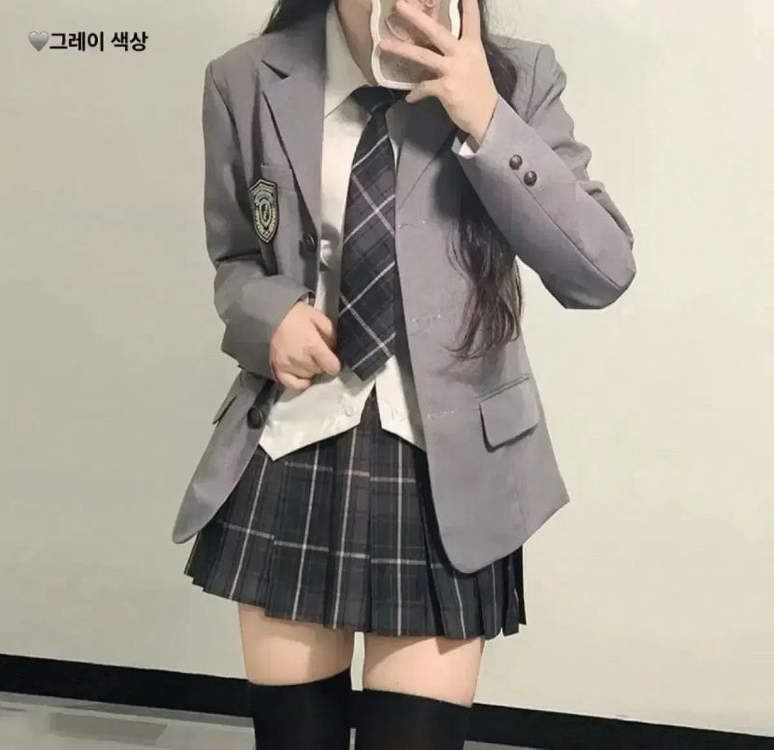 디토st)하이틴 프레피룩 색2종 영국교복 졸업사진 대여 이미지