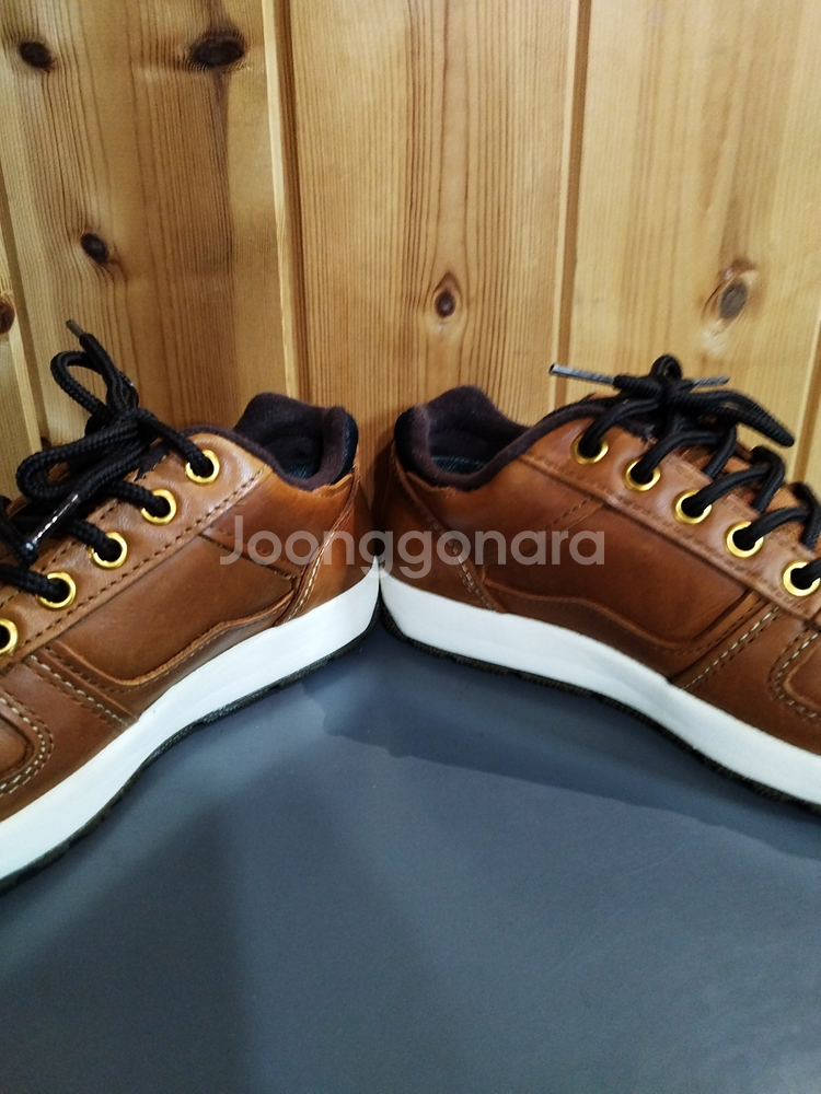 235mm 반스 레더 워커비 로우 스니커즈--6