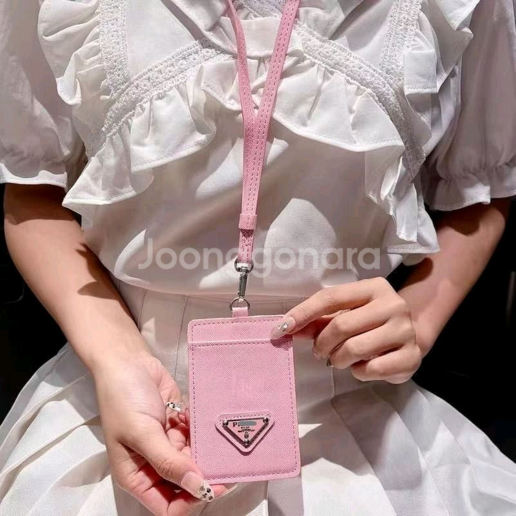 프 블랙 카드 지갑 목걸이 카드홀더--2