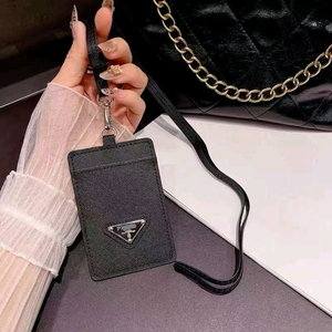 프 블랙 카드 지갑 목걸이 카드홀더