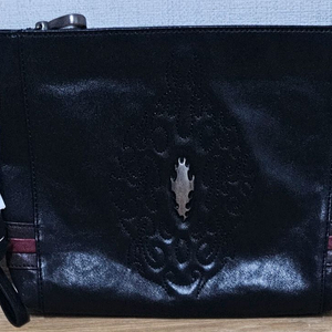 정품]불꽃클러치백 소가죽 새상품 미사용