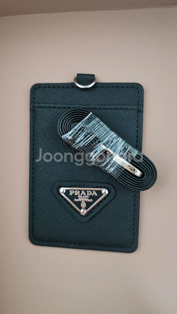 프 블랙 카드 지갑 목걸이 카드홀더--3