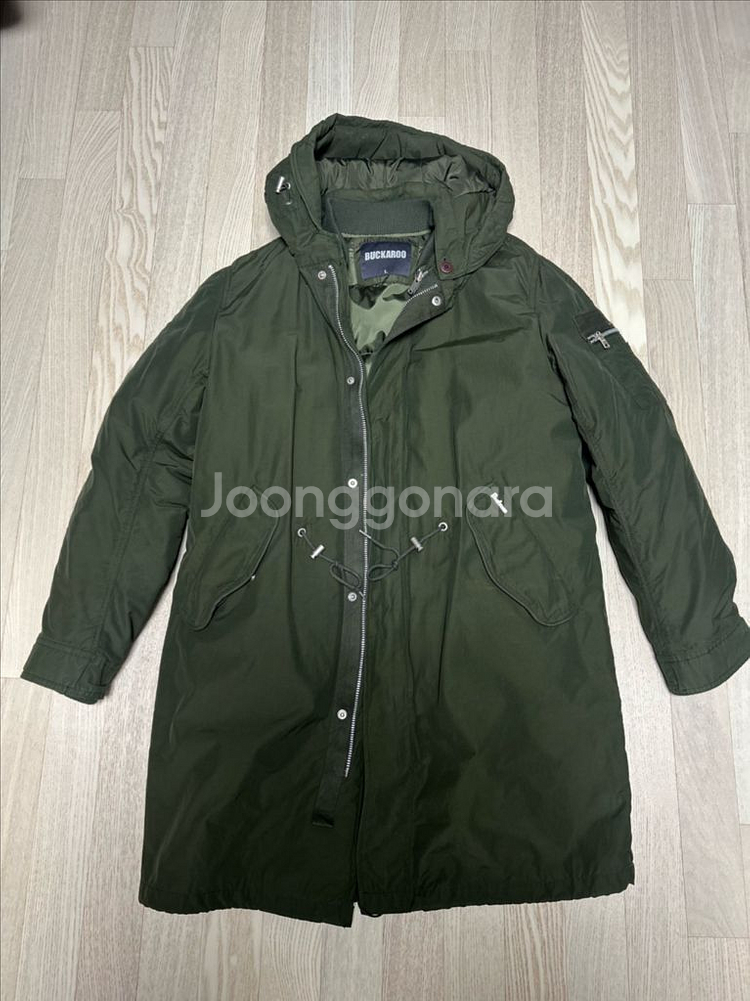 버카루 야상 패딩 카키 100사이즈--0