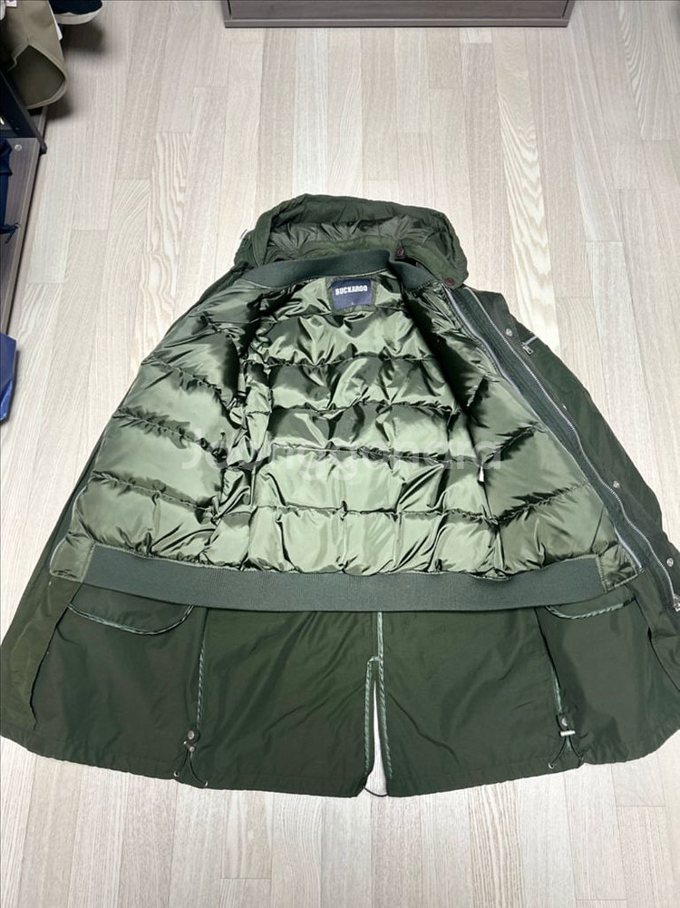 버카루 야상 패딩 카키 100사이즈--2