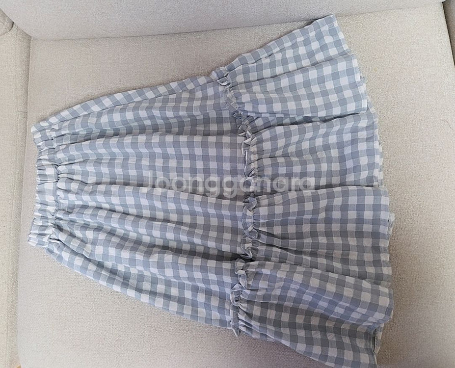 여아 프릴체크 스커트 xl사이즈--0