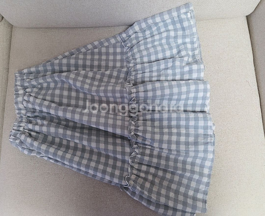 여아 프릴체크 스커트 xl사이즈--1