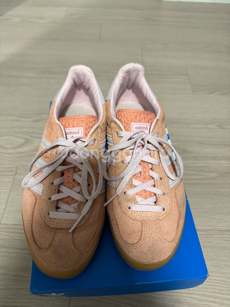 아디다스 가젤 인도어 운동화 핑크 그레이 IE2946--2