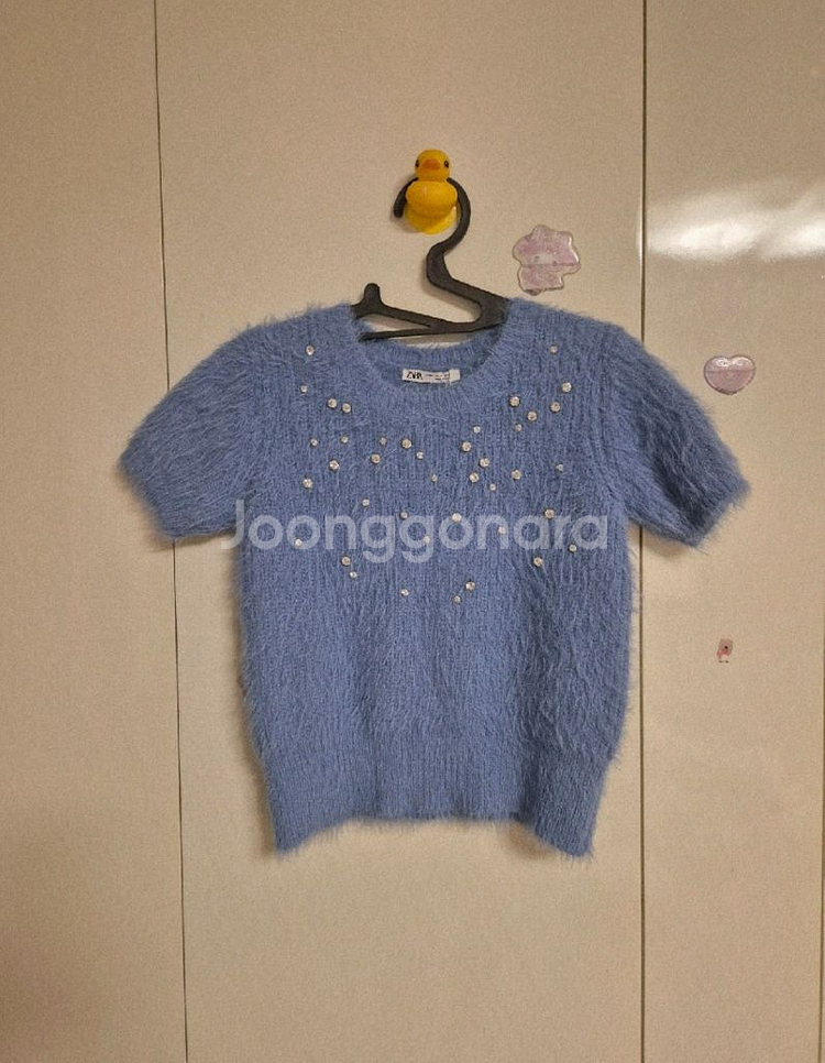 새제품) ZARA 자라 앙고라 니트티 M--0