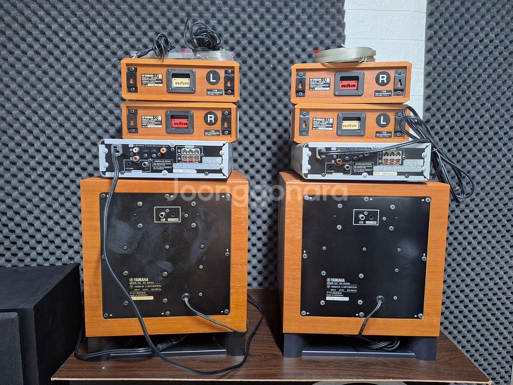 야마하 빈티지 홈시어터 2.1 시네마스테이션 스피커--4