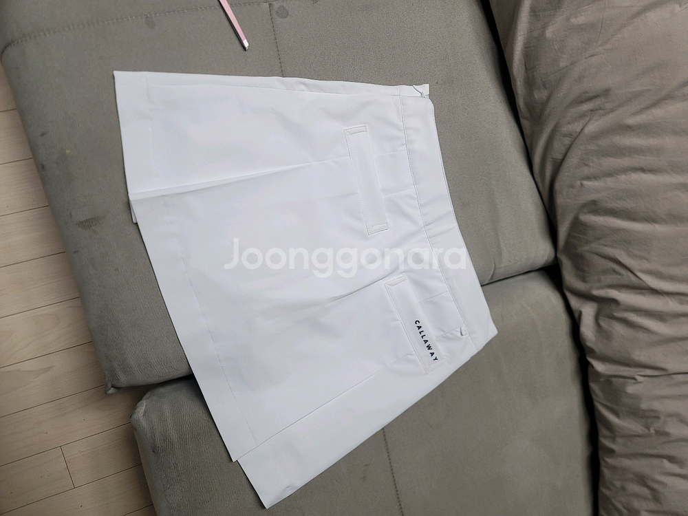 캘러웨이 골프 스커트 화이트 큐롯--3