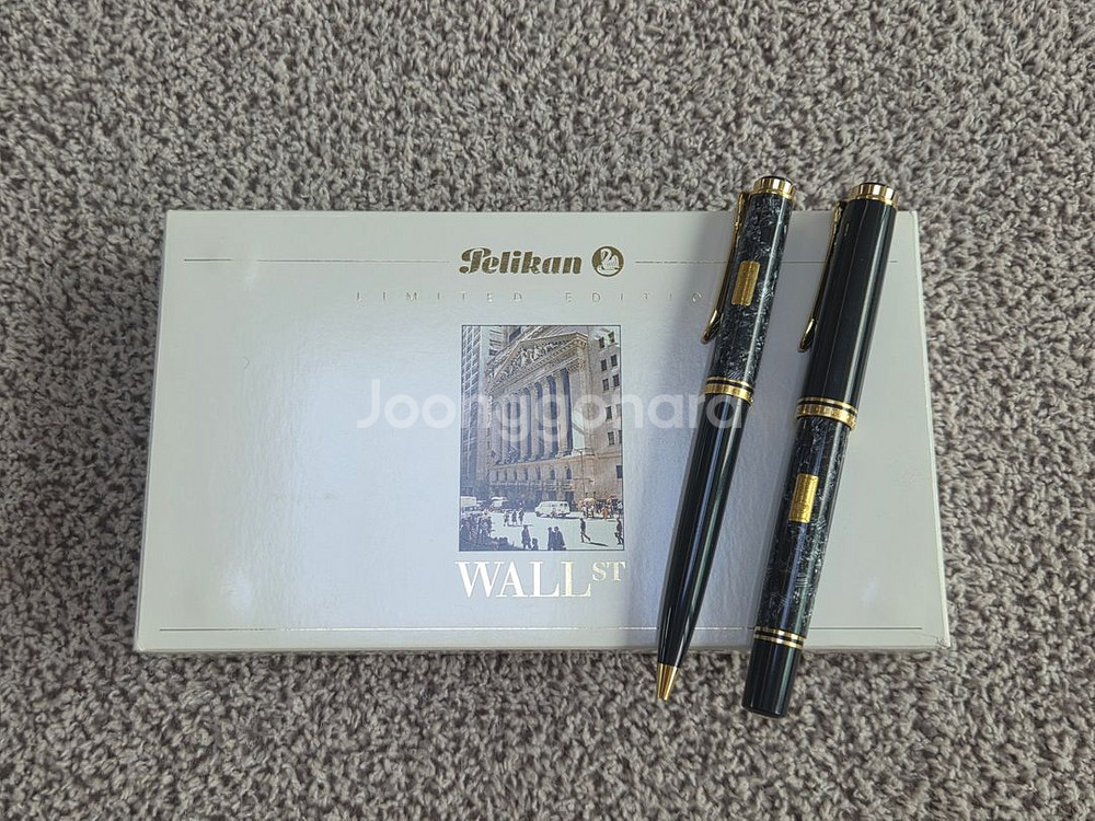 펠리칸 M800 월스트리트 한정판 M 만년필 볼펜 세트--9