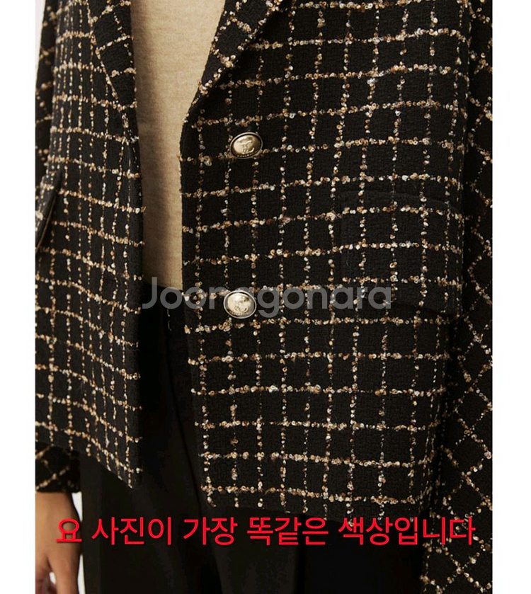 더아이잗컬렉션 트위드재킷 모조에스핀 한섬 마인 랑방--2