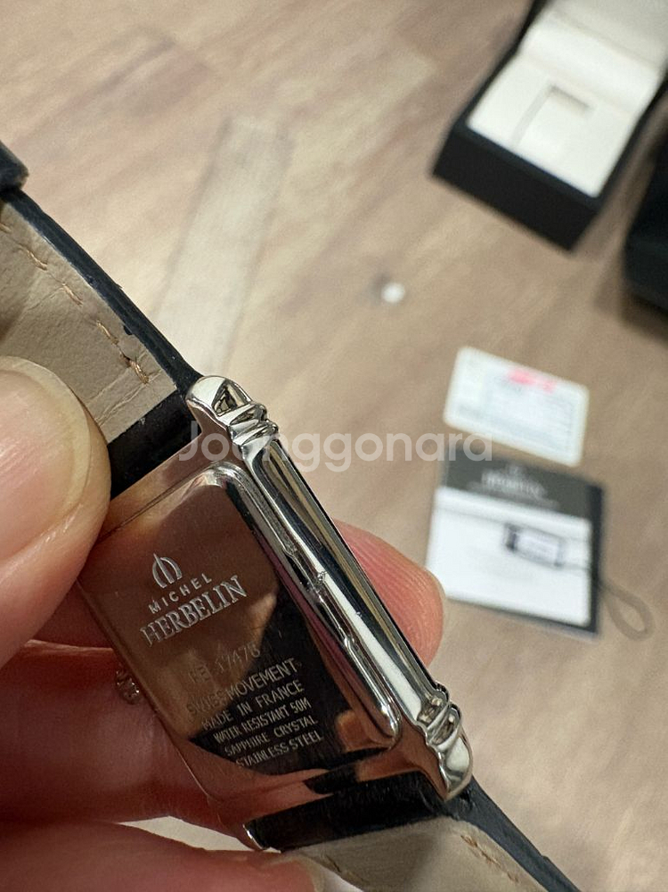 미쉘에블랑 17438/08 가죽시계--4