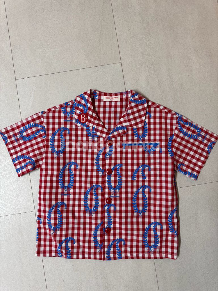 [새상품]베베드피노 반팔 셔츠 120사이즈--0