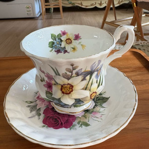 영국크라운도셋본차이나 찻잔 1조