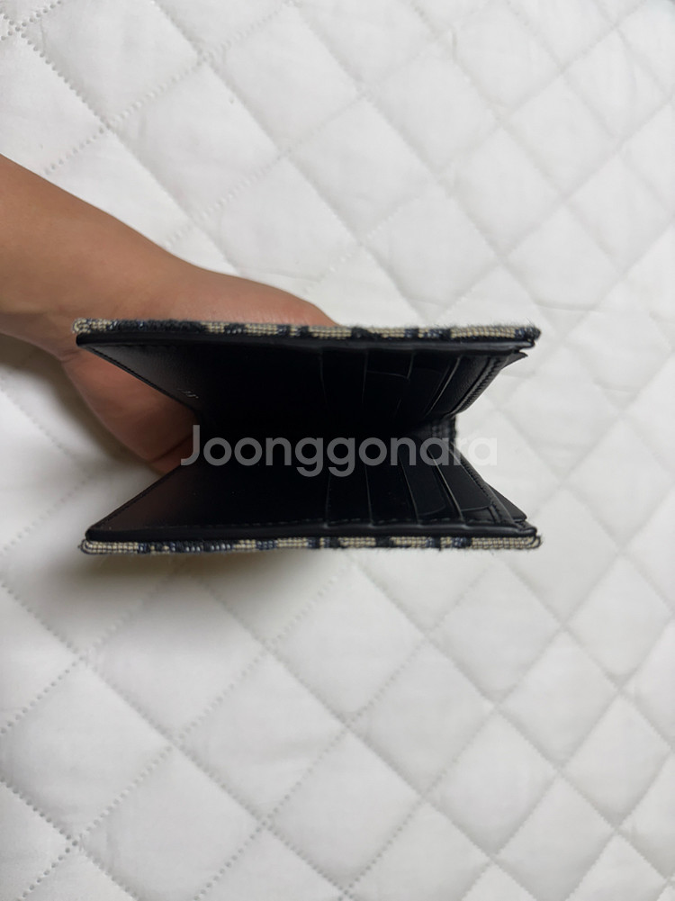 디올 오블리크 자카드 남성 반지갑 당일 판매합니다--3