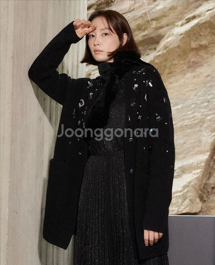 [지스튜디오]이나영 캐시미어 100% 니트 가디건 자켓--0