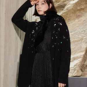 [지스튜디오]이나영 캐시미어 100% 니트 가디건 자켓