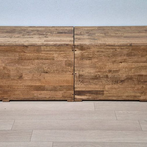 원목 벙커 사물함 2개(고무나무 집성목) 판매