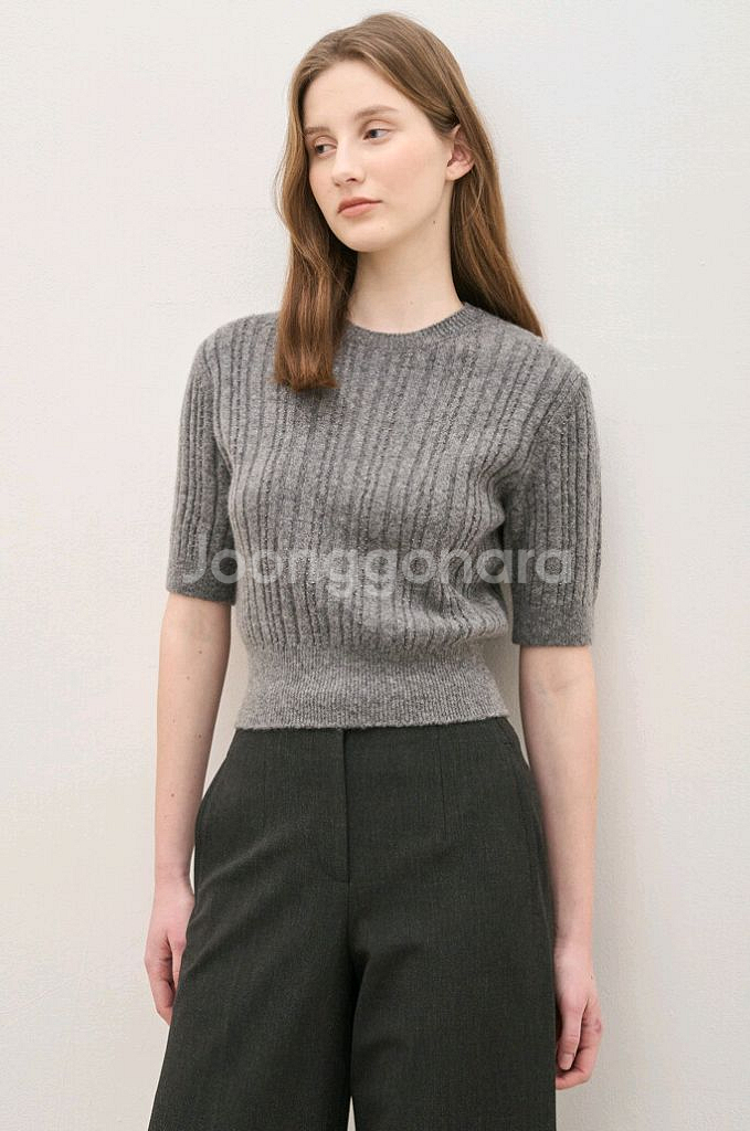 한섬 더캐시미어[새옷]캐시미어 블렌드 비즈라인니트 세트--4