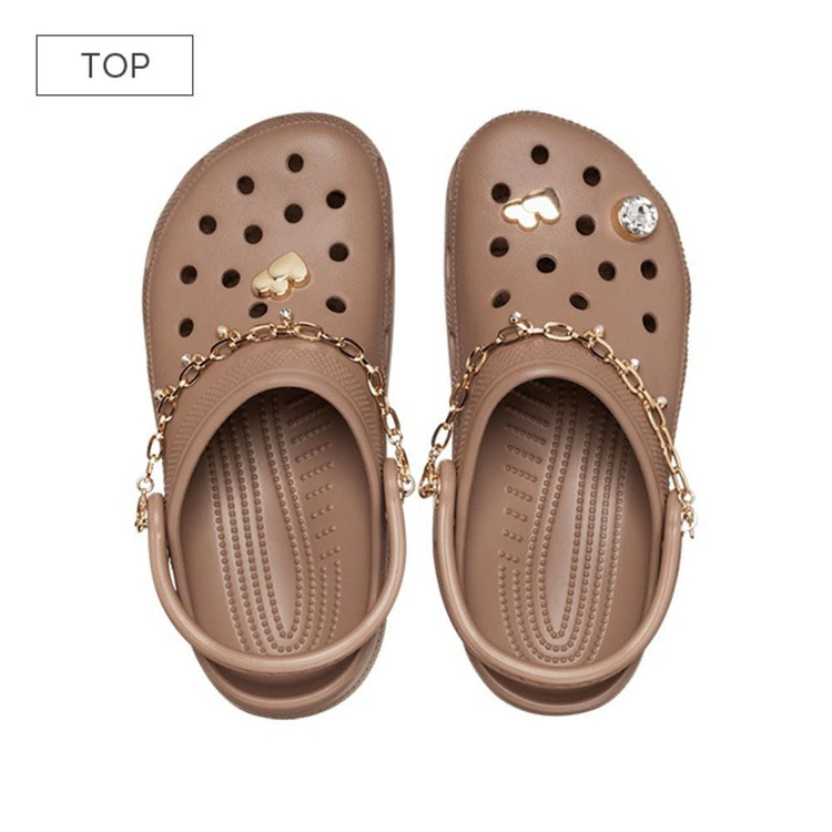 클래식 엠벨리쉬드 체인 클로그 여성 샌들 단화 슬리퍼--1