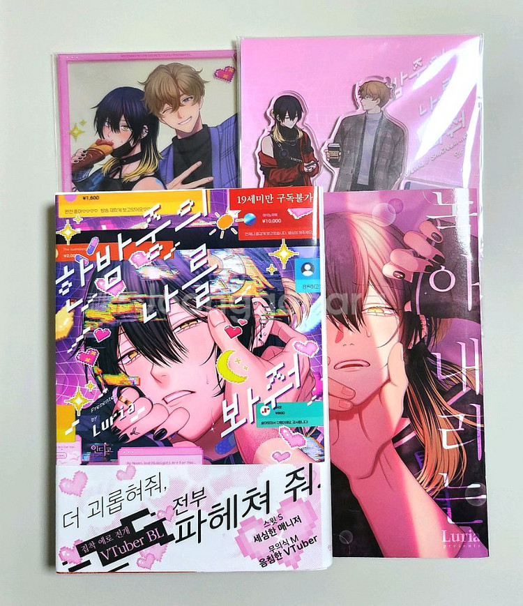 한밤중의 나를 봐줘 단행본 애니메이트 한정판 BL 만화--0