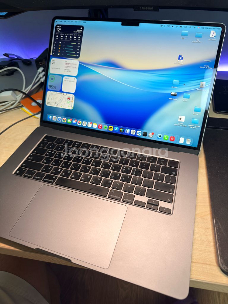 맥북 에어 15 M3 스페이스 그레이 16GB 256--0