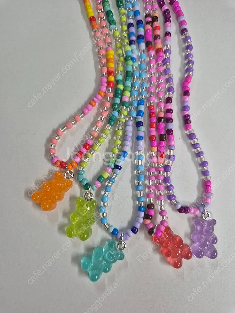 새상품) 곰돌이목걸이5+팔찌5세트 12,000원--1