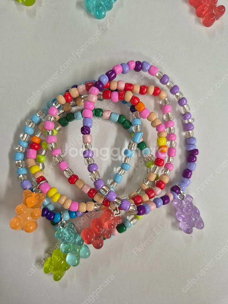 새상품) 곰돌이목걸이5+팔찌5세트 12,000원--2