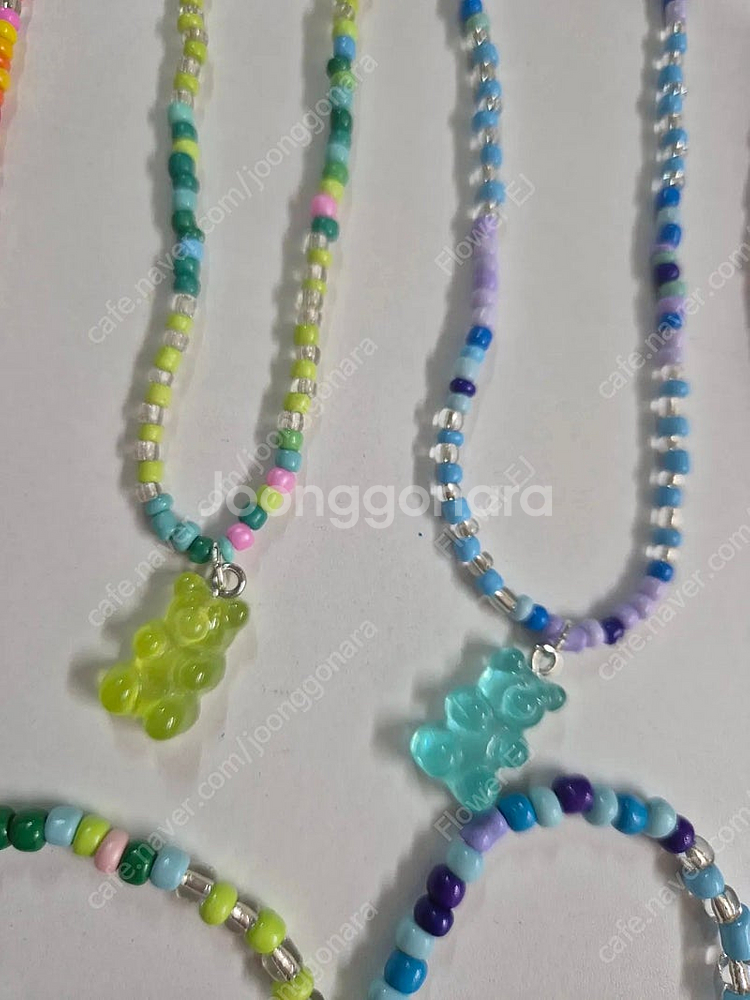 새상품) 곰돌이목걸이5+팔찌5세트 12,000원--3