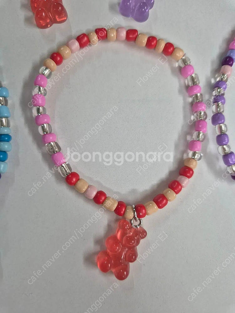 새상품) 곰돌이목걸이5+팔찌5세트 12,000원--5