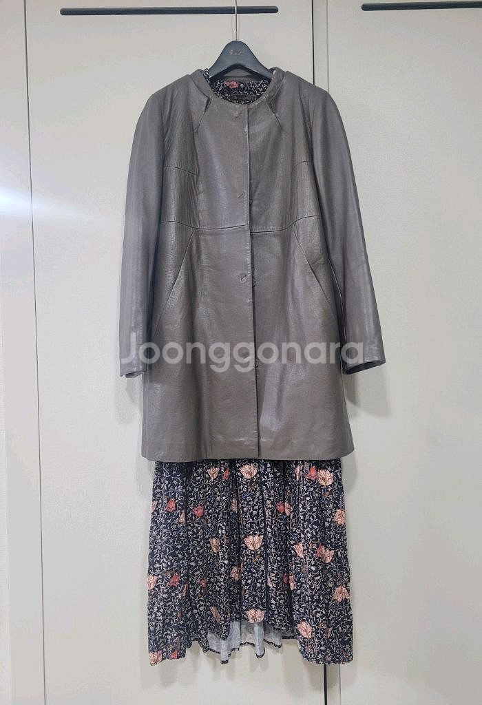 더아이잗컬렉션 양가죽 자켓 택포3.5안원--0